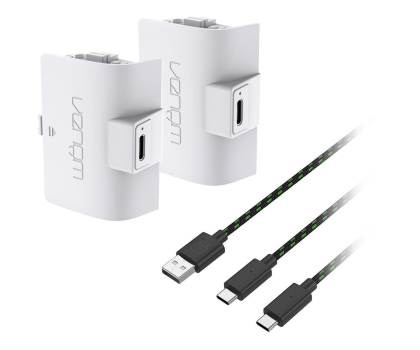 Akcesoria do konsol VENOM XSX Podwójny akumulator + kabel 3m - Biały VS2872